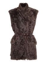 Shearling belted vest BRUNELLO CUCINELLI